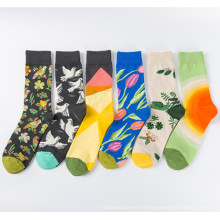 Calcetines con estampado de fotos Happy Cotton 2019 de alta calidad para hombres